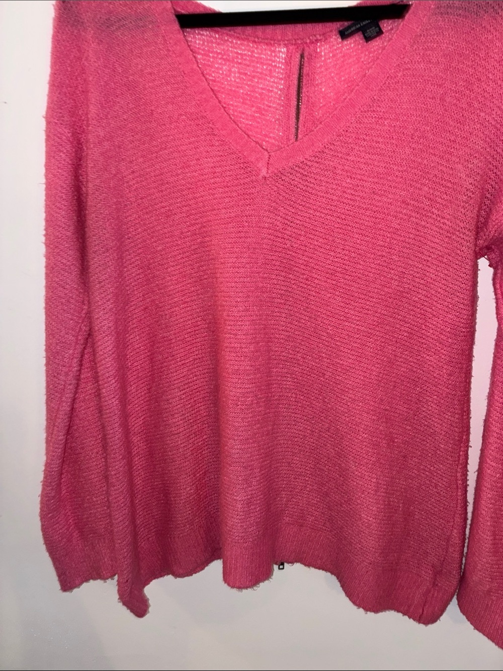 Barbie Long Sleeve Fairy Sleeve Lightweight Back Zipper Sweater Sz M